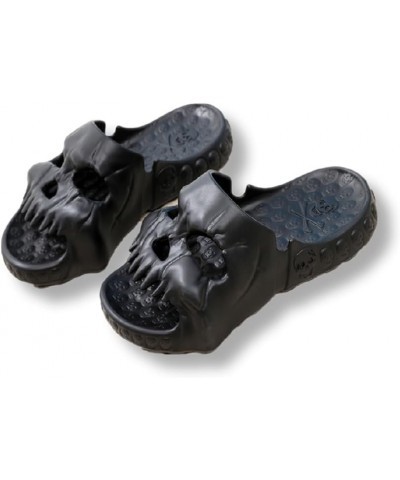 Skull Slippers Tiktok Trend Items For Women Slides Sandals Black $17.69 Slippers