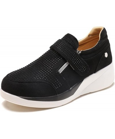 Shoes For Women Sneakers Slip Ons Fashion Comfortable Walking Shoes Dressy Casual Summer Non Slip Platform Shoe Black $13.91 ...