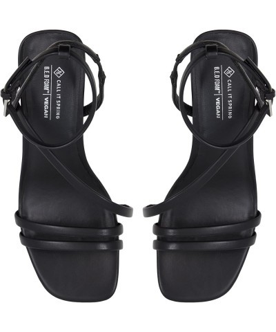 Women's Zahira Heeled Sandal Black $16.43 Sandals