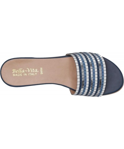 Women's Slide Sandal Blue Multi $15.89 Sandals