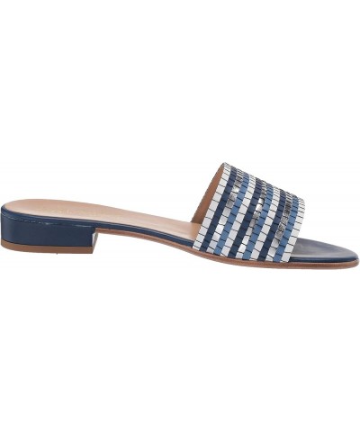 Women's Slide Sandal Blue Multi $15.89 Sandals