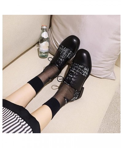 Women's Classic Lace UP Oxfords Shoes Wingtip Perforated Flat Low Heel Casual Vintage Oxford Brogues Black $28.04 Oxfords