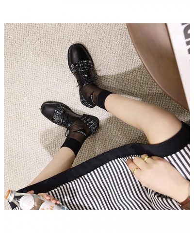 Women's Classic Lace UP Oxfords Shoes Wingtip Perforated Flat Low Heel Casual Vintage Oxford Brogues Black $28.04 Oxfords