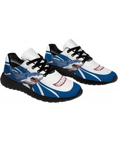 Casual Sport Sneakers for Women Men Breathable Lace-Up Running Tennis Walking Shoes Gifts for Her,Him Shark Teeth $37.18 Outd...