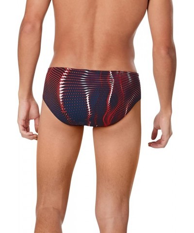 Men's Swimsuit Brief Endurance+ Printed Team Colors Solar Red/White/Blue $18.26 Athletic Shoes