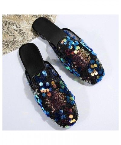 Flat Shoes for Women Dressy Work Women's Casual Shoes Fashionable Pattern Sandals Women Pure Color Pointed Toe Shoes Black-3 ...