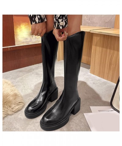 Women's Snow Boots Waterproof, Ankle Booties, Womens Western Boots Chunky Boots Goth Boots Western Boots C-black $31.92 Boots