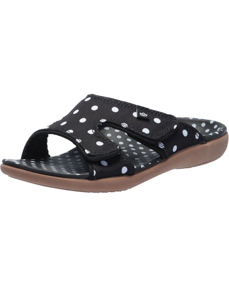 Women's Kholo Dot Slide Sandal Black $18.49 Sandals