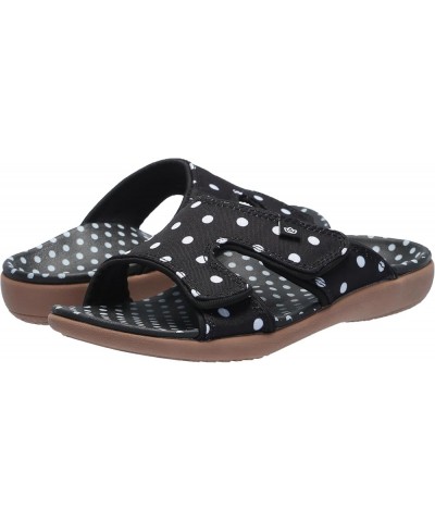 Women's Kholo Dot Slide Sandal Black $18.49 Sandals