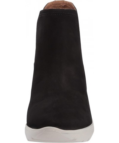 Women's Leather Made in Brazil Luxury Chelsea Boot with Sneaker Sole Black Suede $18.80 Boots