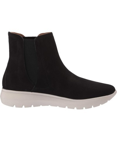 Women's Leather Made in Brazil Luxury Chelsea Boot with Sneaker Sole Black Suede $18.80 Boots