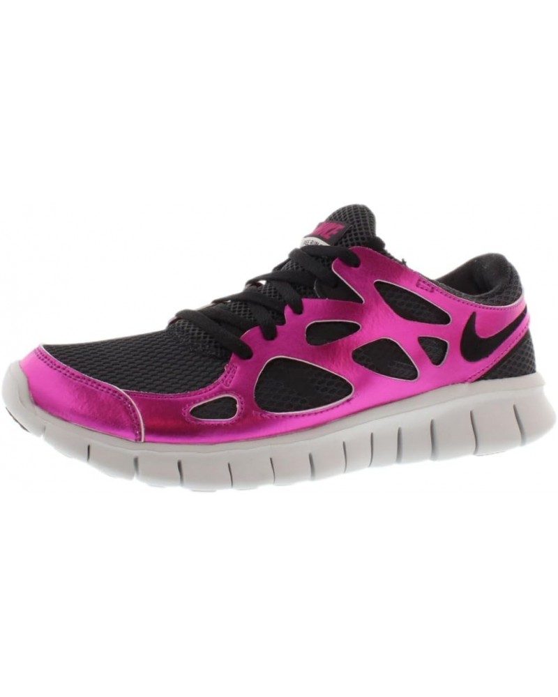 Women's Free Run+ 2 PRM Ext Running Shoes-Black/Pink/White-7 $49.60 Athletic Shoes