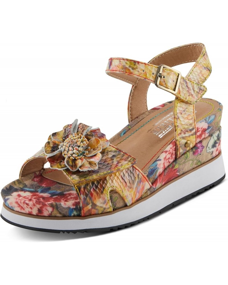 Women's CAMAE Sandals – Elegant Sporty Blend for Confident Steps Yellow Multi $34.63 Sandals