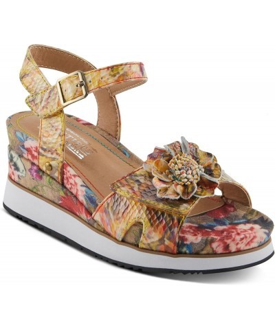 Women's CAMAE Sandals – Elegant Sporty Blend for Confident Steps Yellow Multi $34.63 Sandals