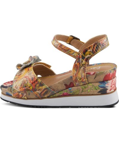 Women's CAMAE Sandals – Elegant Sporty Blend for Confident Steps Yellow Multi $34.63 Sandals