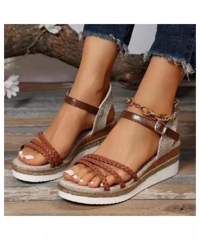 Dress Up Shoes for Girls 4-6 Shoe Insoles Women Heels Nude Sandals for Women Dressy No Heel Brown $14.55 Sandals