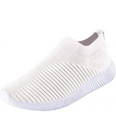 Women Sneakers Trainers Mesh Casual Girls Trainers Girls Sneakers Size 13 B-White $14.13 Fashion Sneakers