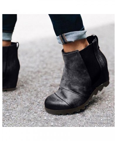 Ankle Boots for Women Wide Width Winter Women's Ankle Boots Low Heel Boots for Women Ankle Booties without Heels Taupe Boots ...