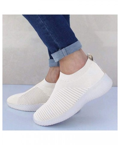 Women Sneakers Trainers Mesh Casual Girls Trainers Girls Sneakers Size 13 B-White $14.13 Fashion Sneakers