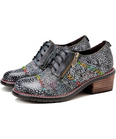 Vintage Women Brogues 540 Grey $42.83 Oxfords