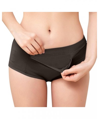 200 Catties Medium Waist Large Size Physiological Pants Pure Cotton Crotch Underwear Menstrual Leak Proof Black - 2024 Indepe...