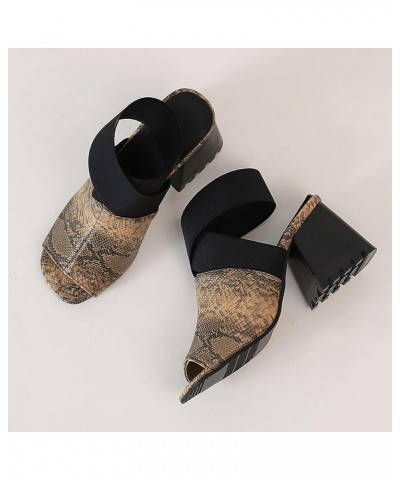 peep toe heels for women, Womens Casual Peep Toe Zipper High Heels Peep Toe Sandals Single Shoes Z 13-brown $25.99 Sandals