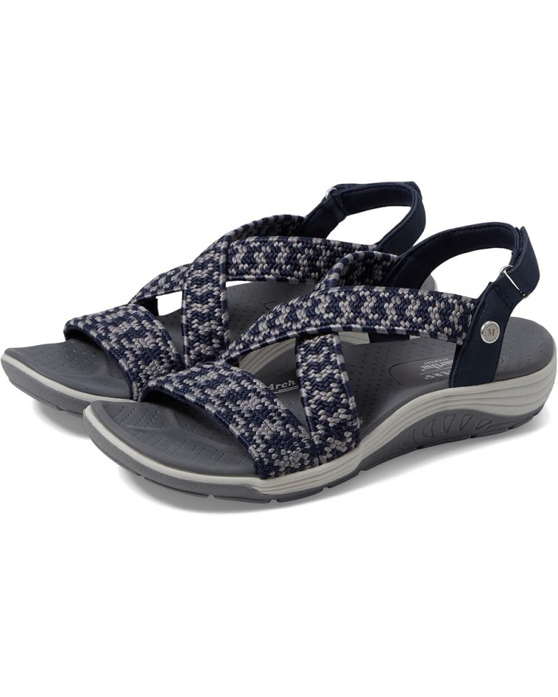 Womens Martha Stewart Reggae Cup Coastal Trail Navy Grey $21.60 Athletic Shoes