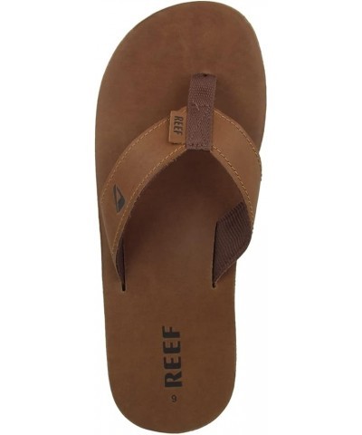 Men's Leather Smoothy Sandal Bronze Brown $22.98 Sandals