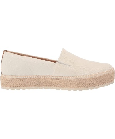 Shoes Women's Sunray Pointed Toe Flat White Canvas $34.21 Loafers & Slip-Ons