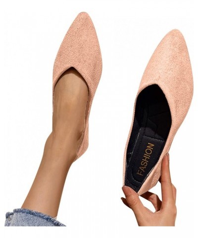 Womens Textile Ballet Flats Espadrille Ballet Flats for Women Low Top Sneakers Comfortable Loafer Shoes Dress Shoes Pink $14....