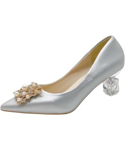 Women's Heels C680218 Silver Cg (5cm) $13.25 Pumps