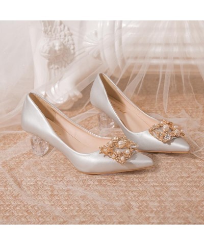 Women's Heels C680218 Silver Cg (5cm) $13.25 Pumps