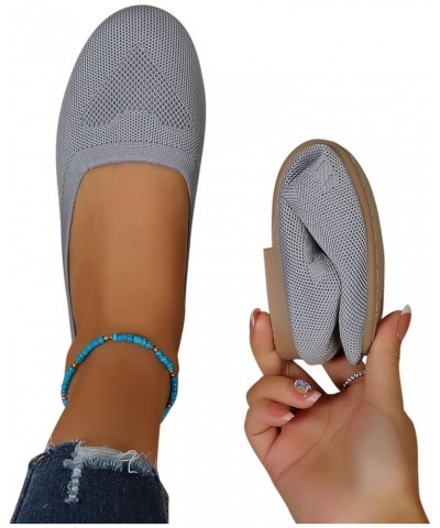 Sandalias planas mujer zapatos informales superficie malla boca poco profunda fáciles quitar zapatos planos sandalias E-352 G...