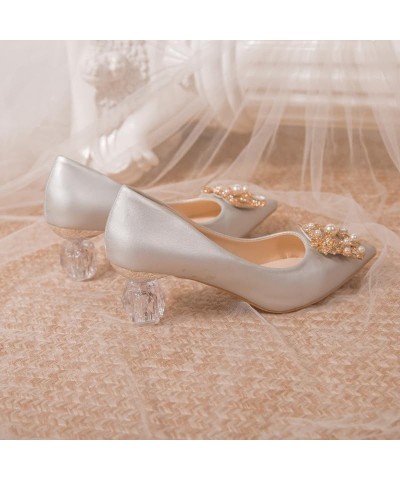 Women's Heels C680218 Silver Cg (5cm) $13.25 Pumps