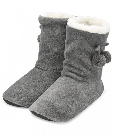 Womens Cozy&Warm Slipper Socks with Grippers-House Socks Dark Grey $10.66 Slippers