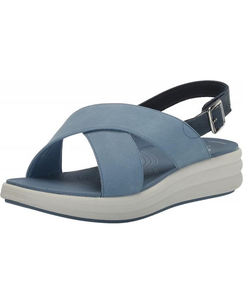 Women's Drift Sun Wedge Sandal, Denim Synthetic, 11 9 Denim Synthetic $25.67 Sandals