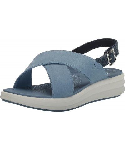 Women's Drift Sun Wedge Sandal, Denim Synthetic, 11 9 Denim Synthetic $25.67 Sandals