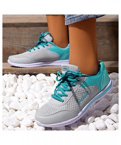 womens training shoes Sneakers for Women Casual Breathable Mesh Walking Shoes Lightweight Slip On Casual Shoes Mint Green $14...