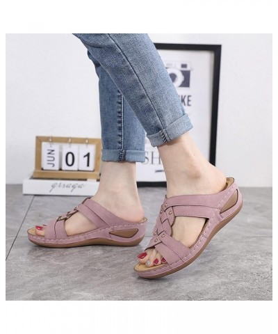 Plantar Fasciitis Yoga Sandals Orthopedic Walking Shoes Woman Platform Sandals for Women Tan Sandals for Women Flat Women Wal...