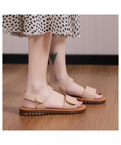 Sandals Peep Toe dress shoes for women low heel women wedge sandals Wedge Sandals for Women open toe Z 02-brown $10.88 Sandals