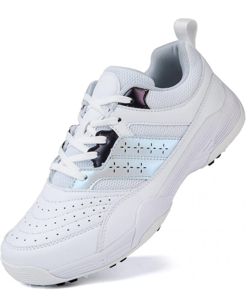 Women Golf Shoes Breathable Golf Shoes Women Spikeless Golf Training Sport Sneakers 02white $26.61 Athletic Shoes