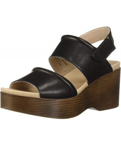 Women's Alisa Wedge Sandal Black $48.18 Sandals