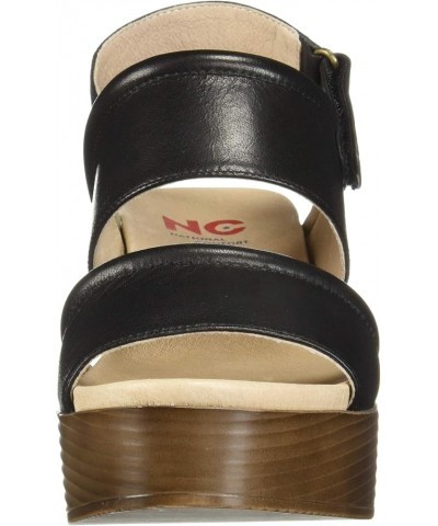 Women's Alisa Wedge Sandal Black $48.18 Sandals