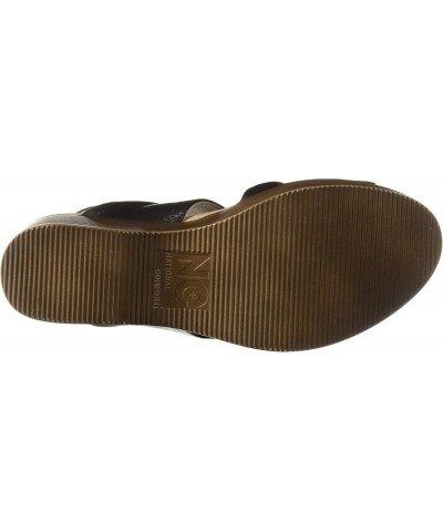 Women's Alisa Wedge Sandal Black $48.18 Sandals