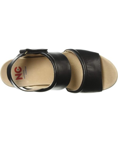 Women's Alisa Wedge Sandal Black $48.18 Sandals