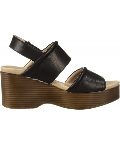 Women's Alisa Wedge Sandal Black $48.18 Sandals