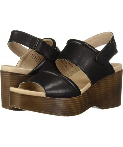 Women's Alisa Wedge Sandal Black $48.18 Sandals