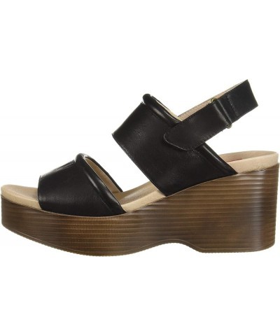 Women's Alisa Wedge Sandal Black $48.18 Sandals