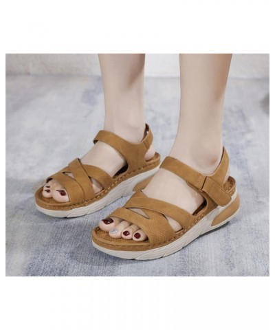 Women Wedges Sandals 2023 Summer Fashion Casual Ladies Gladiator Lightweight Open Toe Platform Shoe Roman Vintage Sandal Shoe...