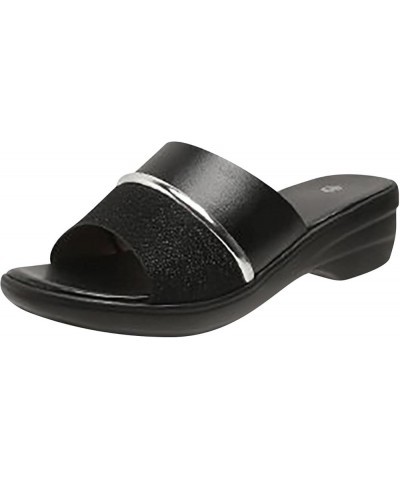 Women'S Beach Sandals Hollow Casual Slippers Flat Shoes Retro Sandals Womens Slides Size 11 Black $11.48 Sandals